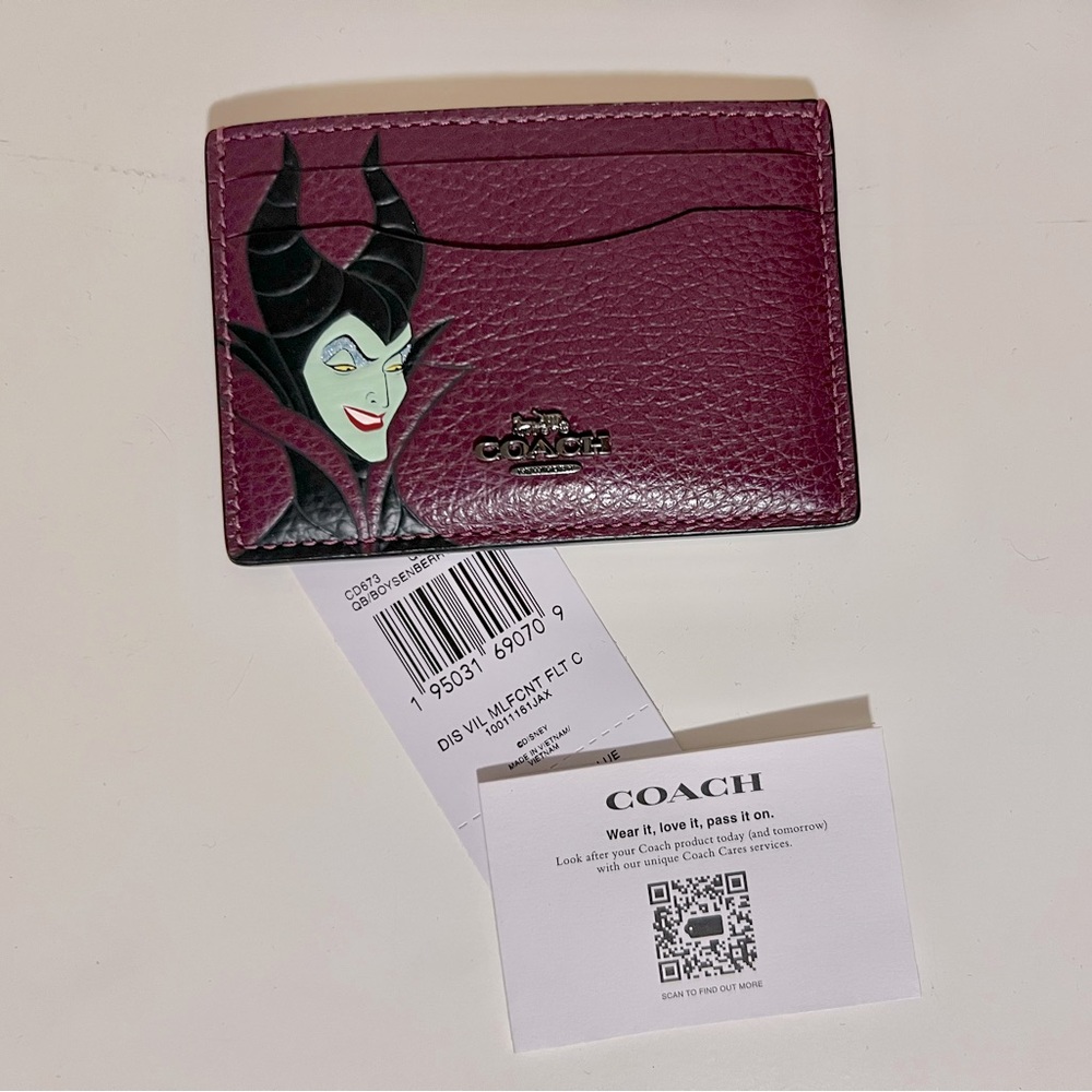 Disney Coach X Maleficent Credit Card Holder